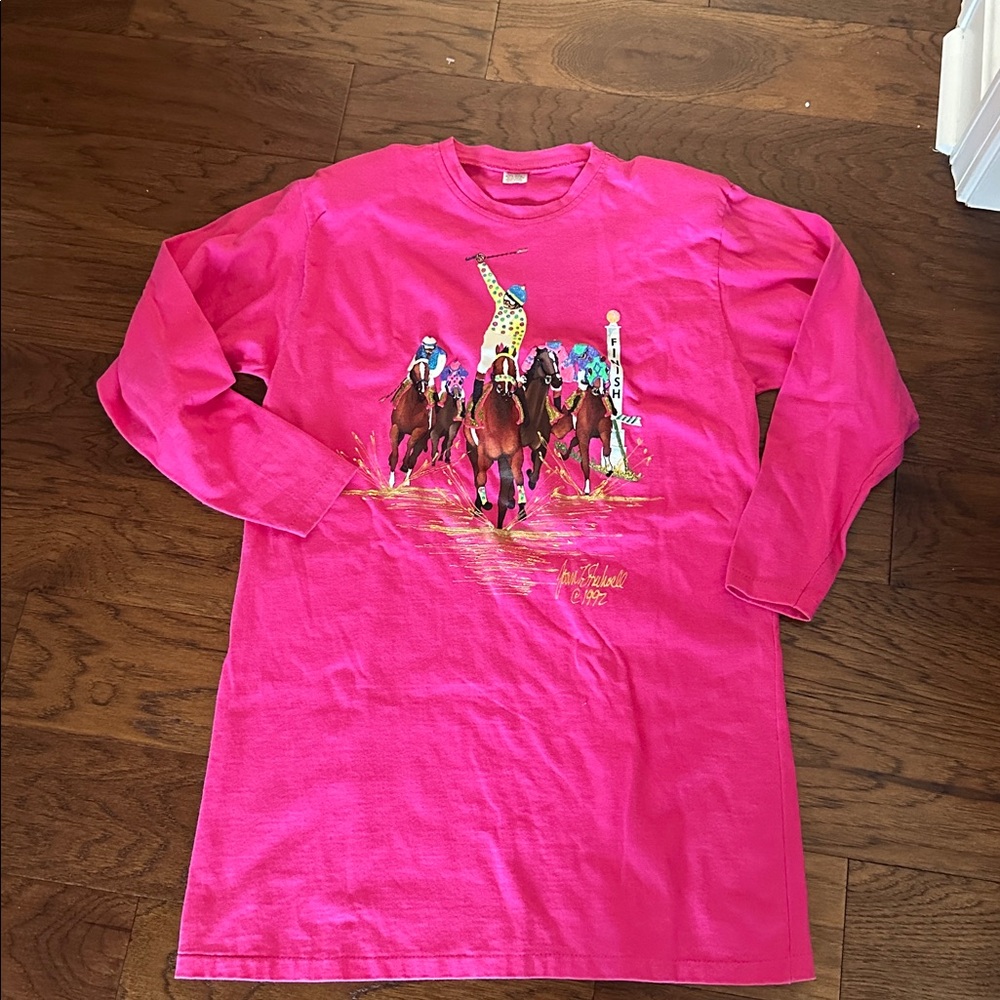 Vintage 1992 Long Sleeve derby T-Shirt